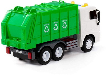 Грузовик Полесье Маз Коммунальный инерционный со звком и светом 94070