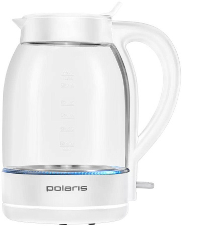 Электрический чайник Polaris PWK 1797CGL Water Way Pro (белый)