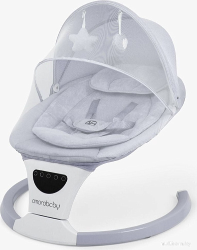 Детские шезлонги и качалки Amarobaby Teddy Swing AB24-22TED/11 (серый)