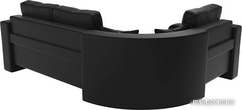 Угловой диван Mebelico Кембридж угловой 108832 (левый, экокожа, черный)