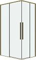 Душевой уголок Grossman Galaxy 100x80x195 300.K33.01.1080.32.00 (золото сатин/прозрачное стекло)