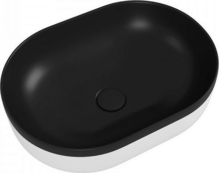 Умывальник Teymi Solli 48 Duo Artceramic T50388 (черно-белый матовый)