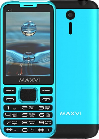 Мобильный телефон Maxvi X10 (голубой)
