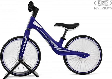 Беговел RiverToys HB-007-14 (синий)