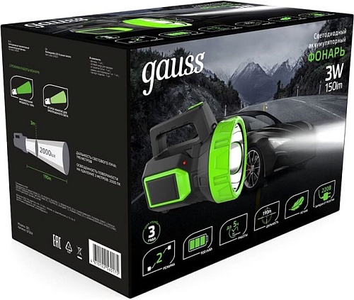 Фонарь Gauss GFL604