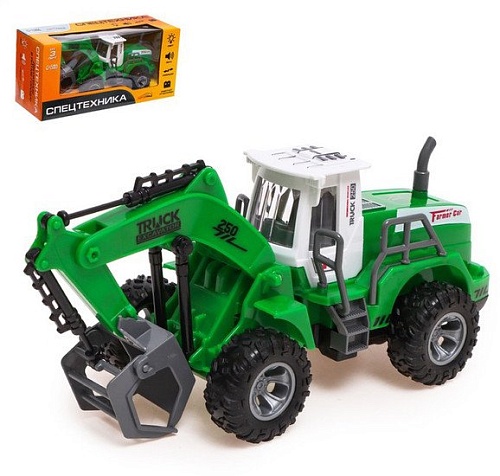 Экскаватор Автоград Стройтехника 7779125 (зеленый)