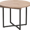 Кухонный стол Millwood Лофт Лондон D110-150x110x76 (дуб табачный Craft-металл черный)