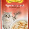 Консервированный корм для кошек Деревенские лакомства Курица с уткой в желе 70 г