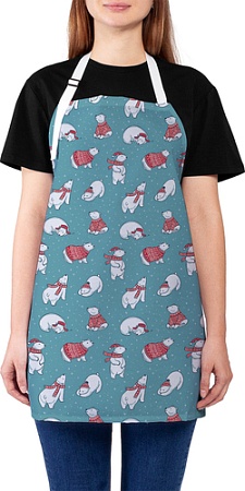 Фартук JoyArty Рождественские полярные медведи ap_380854