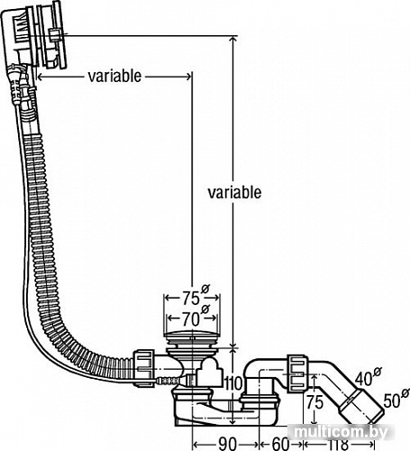 Сифон Viega Simplex Trio 6166.41 728007