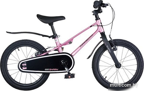 Детский велосипед Maxiscoo Shark Sport 16 2025 MSC-SH1643 (розовый жемчуг, разобранный)