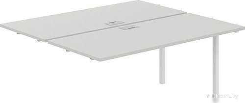 Norden 320х143.8х75 SG.216.SH.44.WH (белый/серый бархат)