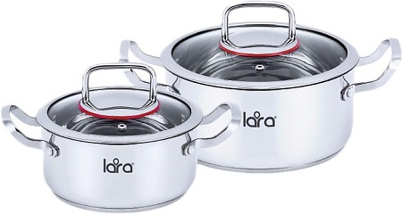 Набор кастрюль Lara LR02-107 Prima