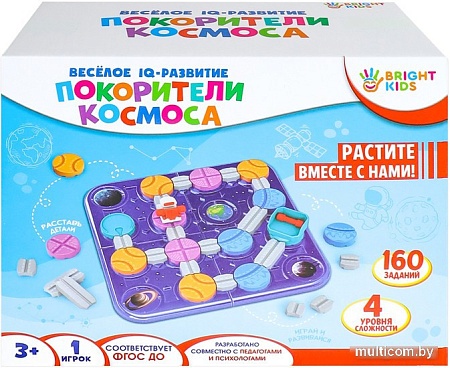 Развивающая игра Рыжий кот Головоломка Веселое IQ-развитие. Покорители космоса ИК-8715