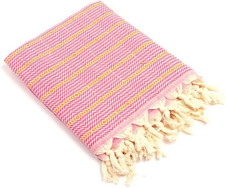 Полотенце Love Life Полосы 6840457 (розовый)