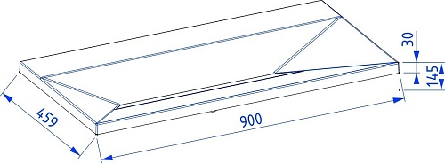 Умывальник Lauter Nelli 90 (бело-серый кварц)