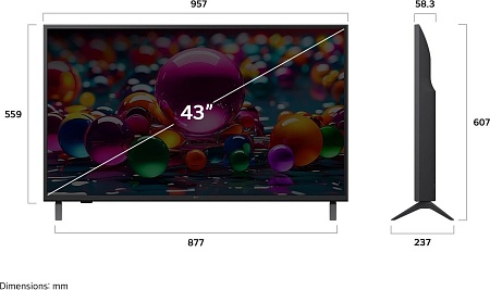 Телевизор LG UHD AI UA75 43UA75009LA