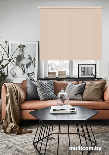 Рулонные шторы Эскар Plain 62x160 711020621601 (бежевый)