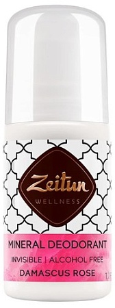 Дезодорант шариковый Zeitun Дамасская роза Минеральный С коллоидным серебром 50 мл
