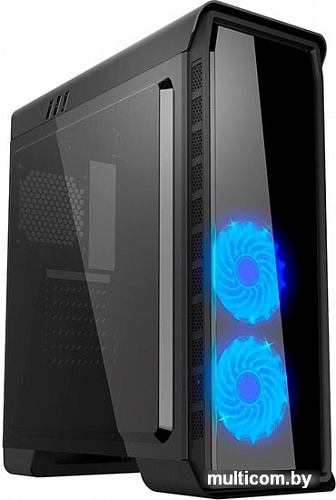 Корпус GameMax 9503X Elysium (черный, голубая подсветка)