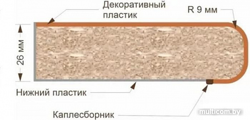 Кухня Кортекс-мебель Корнелия Экстра 2.0м (дуб сонома/королевский опал)