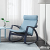 Кресло-качалка Ikea Поэнг (коричневый/глосе светло-бежевый) 492.816.97