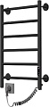 Полотенцесушитель ZorG Классика Гранд 50x80, 160 вт (К-ЖК панель, слева, черный)
