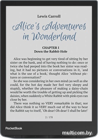 Электронная книга PocketBook 743K3 InkPad Color 3 (черный/серебристый)