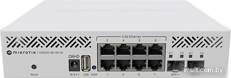 Настраиваемый коммутатор Mikrotik CRS310-8G+2S+IN