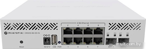 Настраиваемый коммутатор Mikrotik CRS310-8G+2S+IN