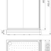 Душевой уголок Radomir 100x110 1-09-1-0-0-1231 (матовое стекло)