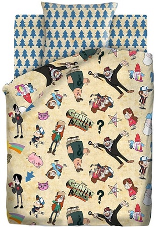 Постельное белье Непоседа Гравити Фолз 431557 (1.5-спальный, наволочка 70x70)