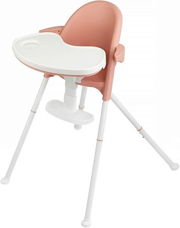 Стульчик для кормления KinderKraft Pini (розовый/белый)