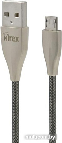 Кабель Mirex 13700-BC017MGR USB Type-A - microUSB (1.2 м, серый)