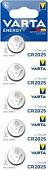 Элементы питания Varta Lithium CR2025 3V 6025229405 (5шт)