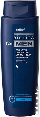 Belita Гель для душа Men для мытья волос и тела 400 мл