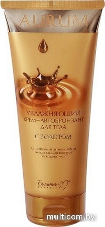 Belita Увлажняющий крем-автобронзант для тела с золотом 180 г