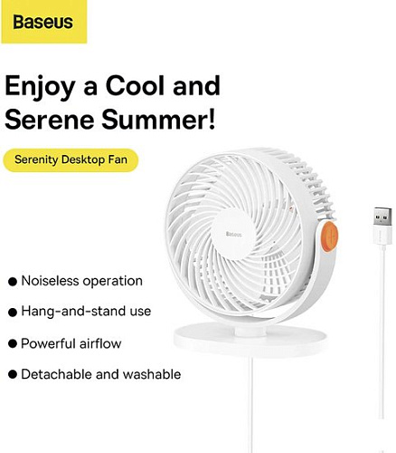 Вентилятор Baseus Serenity Desktop Fan Pro BS-HF014