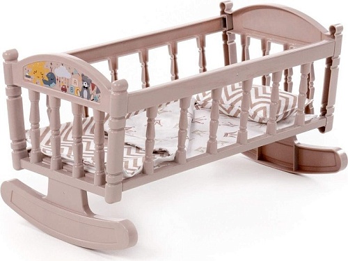 Кроватка для кукол Полесье Кроватка-качалка №4 54446