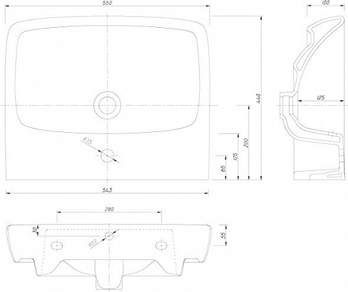 Умывальник Kolo Nova Pro M31156000