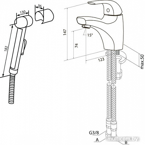 Смеситель AM.PM Sense F7503032