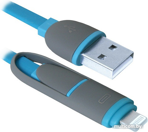 Кабель Defender USB10-03BP (синий) [87487]