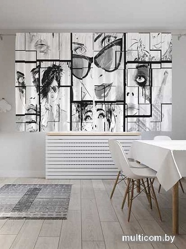 Комплект штор JoyArty Модный комикс Oxford DeLux 1.45x1.8 м (2 шт)