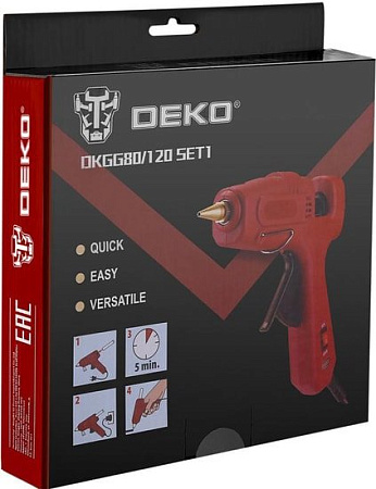 Термоклеевой пистолет Deko DKGG80/120 Set 1