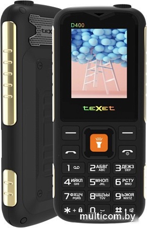 Кнопочный телефон TeXet TM-D400 (черный)