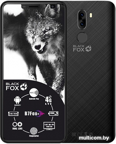 Смартфон Black Fox Fox B7 Fox+ BMM443D (черный)