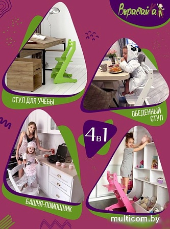 Растущий стул Millwood Вырастайка 2 СДН-3 В2 (беленый)