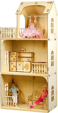 Кукольный домик Теремок Любава КД-8