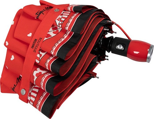 Складной зонт Moschino 7961-OCC Olivia Scarves Red