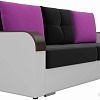 Диван Лига диванов Мейсон 102147 (черный/белый/фиолетовый)